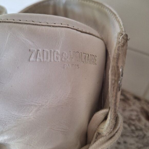 Zadig & Voltaire High Top Sneakers size 38/8 US - Picture 6 of 12
